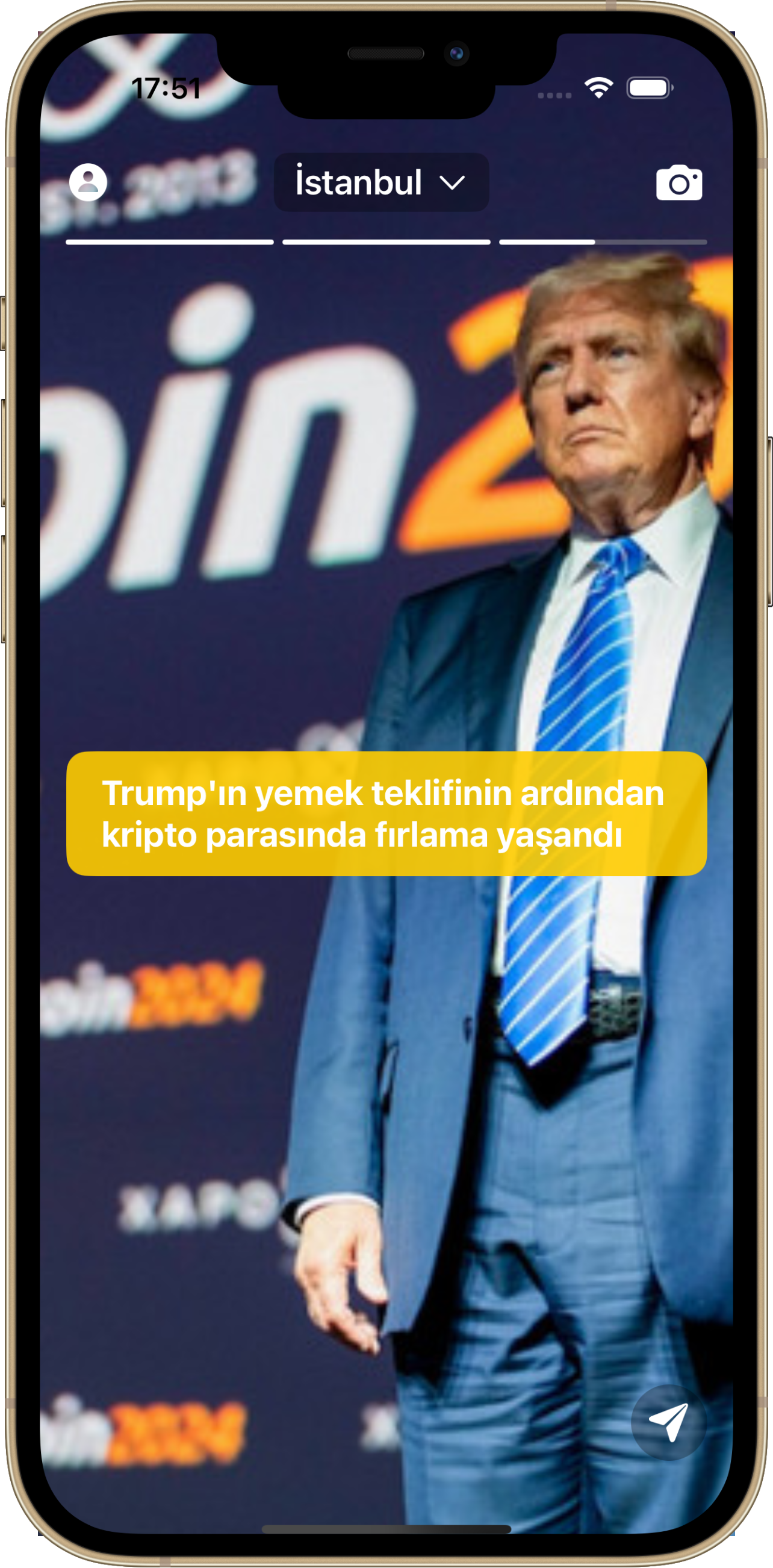 Anons App Screenshot - Trump Crypto News